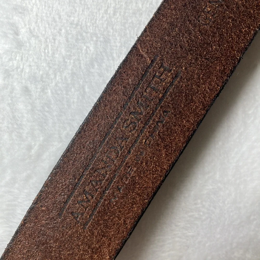 Amanda Smith Women’s Brown Leather Belt